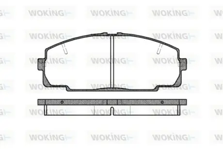 Гальмівна колодка дискова Woking WOKING P5213.20