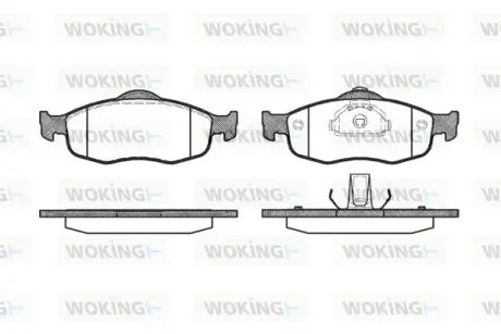 Гальмівна колодка дискова Woking WOKING P5323.00