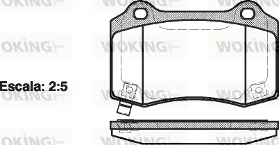 Колодки гальмівні WOKING P534354