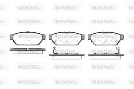Гальмівна колодка дискова Woking WOKING P5403.02