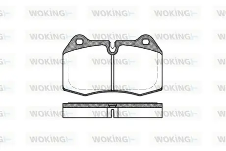 Колодки гальмівні WOKING P541300