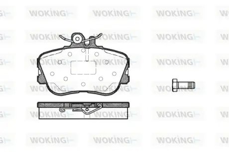 Колодки гальмівні передні WOKING P545300