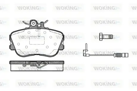 Колодки гальмівні WOKING P545302