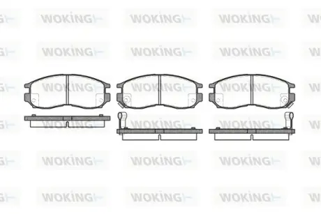 Колодки гальмівні WOKING P560302
