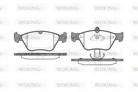 Гальмівна колодка дискова Woking WOKING P5683.00