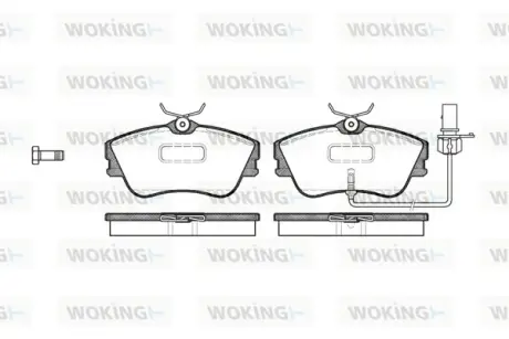 Гальмівна колодка дискова Woking WOKING P5803.21