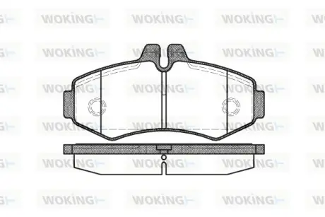 Гальмівна колодка дискова Woking  WOKING P6013.00