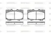 Колодки гальмівні диск. перед. (вир-во Remsa) Land Cruiser Prado (_J15_) (09-)/Mitsubishi Pajero IV (09-) (P6073.04) WOKING P607304 (фото 1)