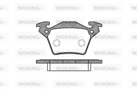 Колодки дискового тормоза WOKING P6173.00