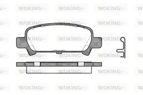 Гальмівна колодка дискова Woking WOKING P6293.02