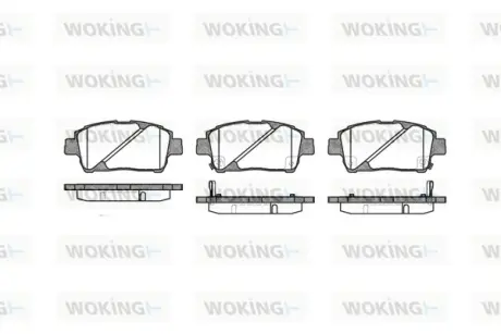 Гальмівна колодка дискова Woking WOKING P6403.02