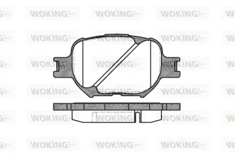 Колодки дискового тормоза WOKING P642300