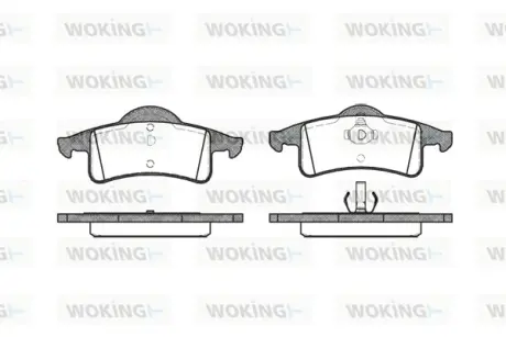Гальмівна колодка дискова Woking  WOKING P6583.00