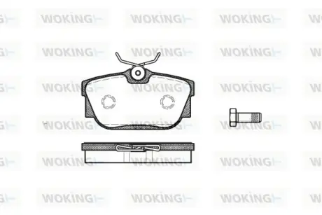 Гальмівна колодка дискова Woking WOKING P6673.00
