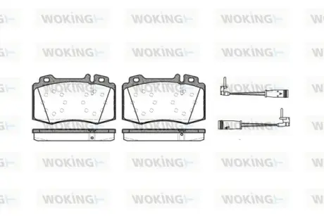 Гальмівна колодка дискова Woking  WOKING P6693.02