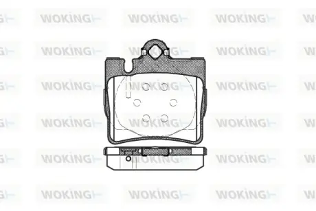 Колодки дискового тормоза WOKING P670300