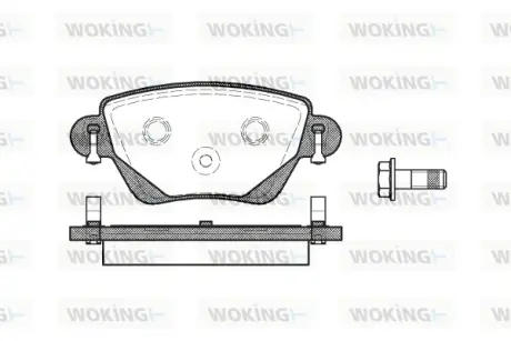 Колодки дискового тормоза WOKING P677300