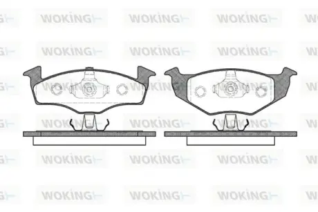 Гальмівна колодка дискова Woking WOKING P7093.20