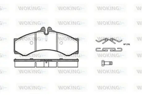 Гальмівна колодка дискова Woking WOKING P7143.00
