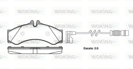 Гальмівна колодка дискова Woking WOKING P7143.12