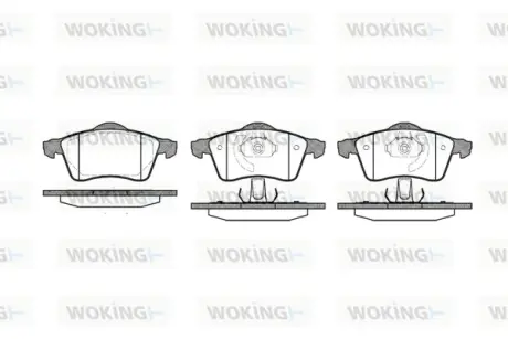 Гальмівна колодка дискова Woking WOKING P7183.00