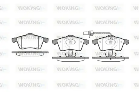 Гальмівна колодка дискова Woking WOKING P7183.01