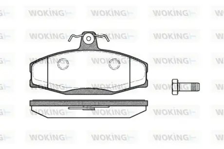 Гальмівна колодка дискова Woking WOKING P7203.20