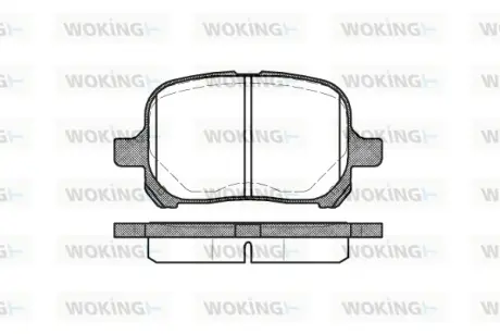 Гальмівна колодка дискова Woking  WOKING P7213.00