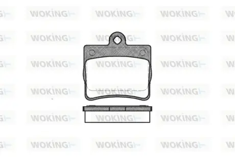 Гальмівна колодка дискова Woking WOKING P7303.00