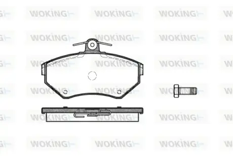 Гальмівна колодка дискова Woking WOKING P7313.00