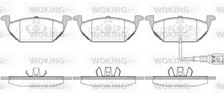Колодки дискового тормоза WOKING P733331