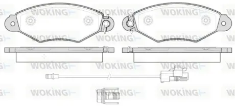 Колодки гальмівні WOKING P743330