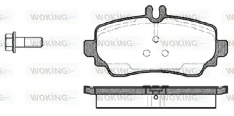 Гальмівна колодка дискова Woking WOKING P7503.00