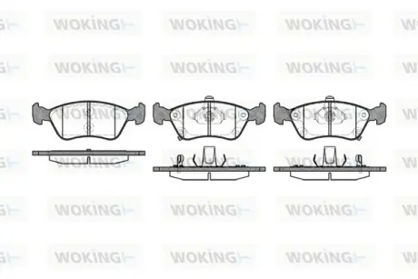 Колодки гальмівні WOKING P776302