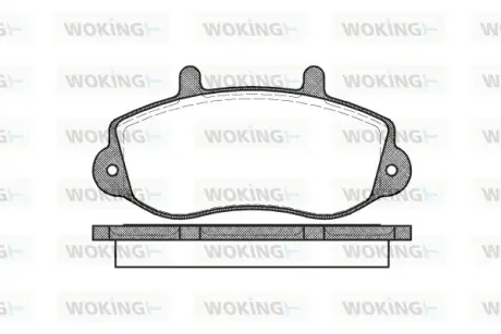 Гальмівна колодка дискова Woking  WOKING P7773.00