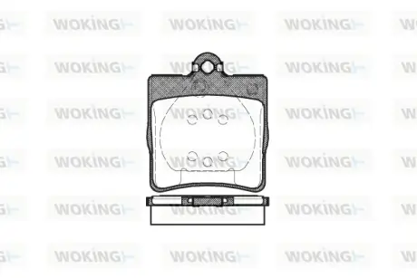 Гальмівна колодка дискова Woking  WOKING P7783.00