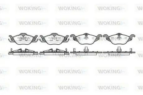 Гальмівна колодка дискова Woking WOKING P7843.02