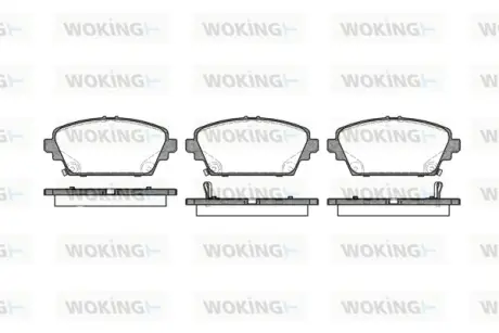 Гальмівна колодка дискова Woking WOKING P7943.02