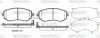 Колодки гальмівні диск. перед. (вир-во Remsa) Subaru Forester 08> 13>, Impreza 08> 12>, Legasy 09> 13>, XV 12> (P8513.04) WOKING P851304 (фото 1)