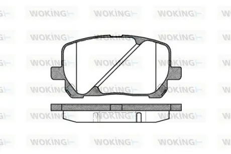 Колодки дискового тормоза WOKING P8543.00