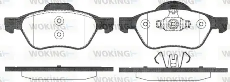 Колодки гальмівні диск. перед. (пр-во Remsa) Renault Megane II, Scenic II (P8623.10) WOKING P862310