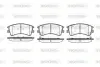 Колодки гальмівні диск. перед. (вир-во Remsa) Mazda 6 I (P8703.02) WOKING P870302 (фото 1)