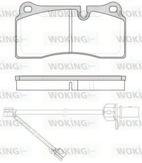 Колодки гальмівні WOKING P8833.21