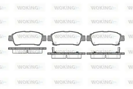 Колодки гальмівні WOKING P920302