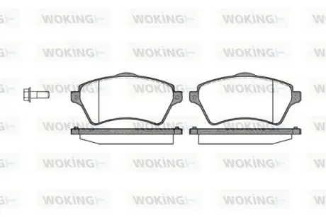 Колодки гальмівні (передні) Land Rover Freelander 98-06 WOKING P9223.00