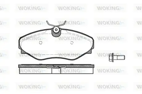 Гальмівна колодка дискова Woking WOKING P9343.20