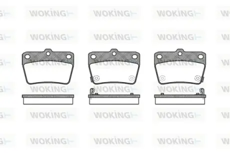 Гальмівна колодка дискова Woking WOKING P9393.02
