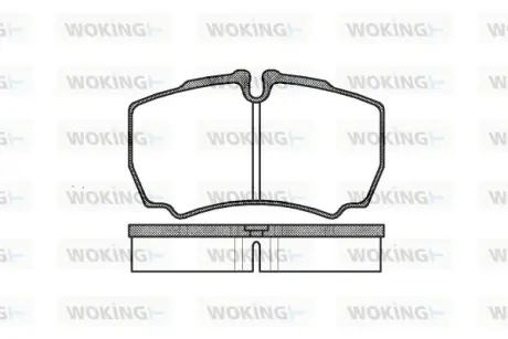 Гальмівна колодка дискова Woking  WOKING P9493.00