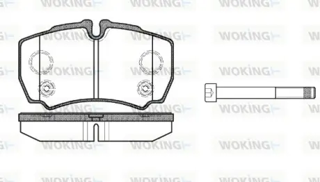 Колодки гальмівні диск. задн. (вир-во Remsa) Ford Tranzit 06>13 (P9493.10) WOKING P949310
