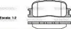 Колодки гальмівні диск. задн. (вир-во Remsa) Toyota Camry (V30) (01-06) (P9543.00) WOKING P954300 (фото 1)